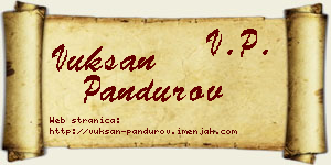 Vuksan Pandurov vizit kartica